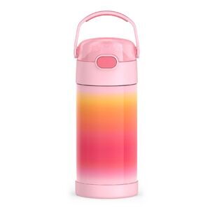 THERMOS FUNTAINER Water Bottle 12oz Kids Stainless Steel Vacuum Pink Ombre New